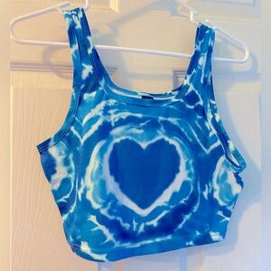 Heart Tie Dye Crop Top